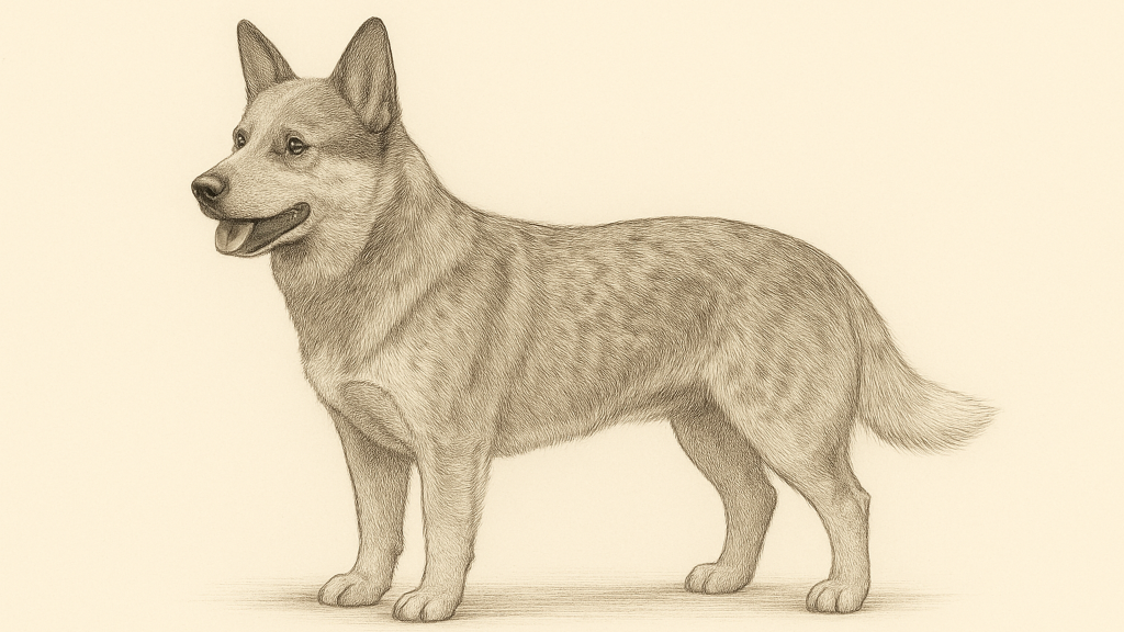 Wzorzec graficzny rasy Australian cattle dog