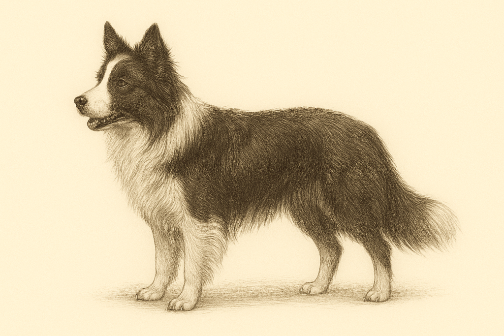 Wzorzec graficzny rasy border collie